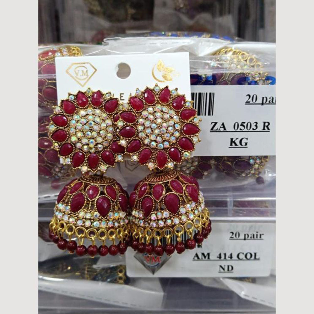 VM Imitation Gold Plated Jhumki Earrings