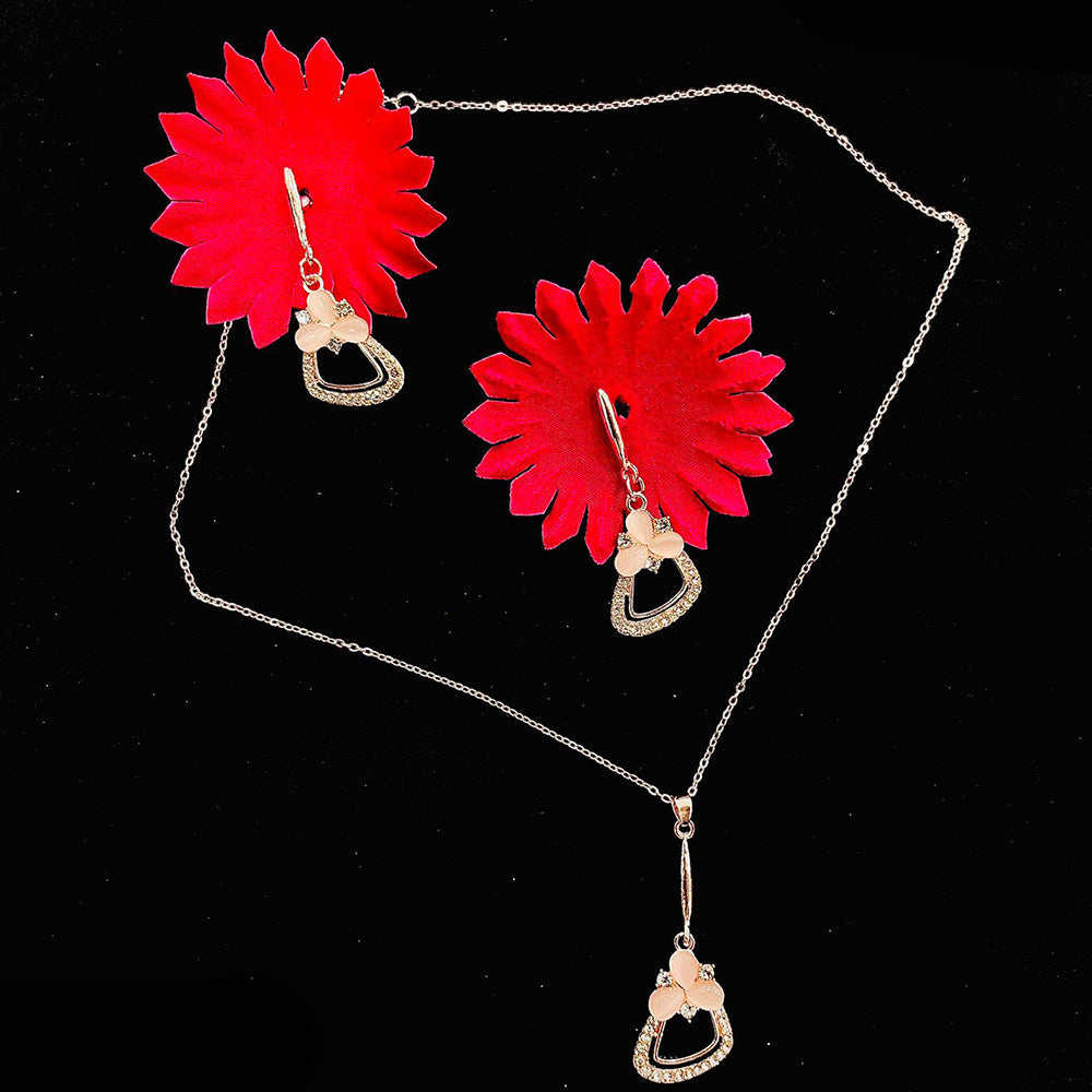 VM Imitation Austrian Stone Chain Pendant Set