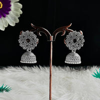 VM Imitation Vintage Look Oxidised Plated Jhumki Earrings