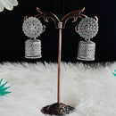VM Imitation Vintage Look Oxidised Plated Jhumki Earrings