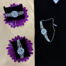 VM Imitation Rhodium Plated Delicate Austrian Stone Adjustable Bracelet