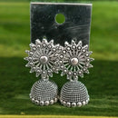 VM Imitation Oxidised Plated Heritage-Inspired Jhumki Earrings