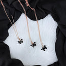 VM Imitation Delicate Butterfly Charm Chain Pendant