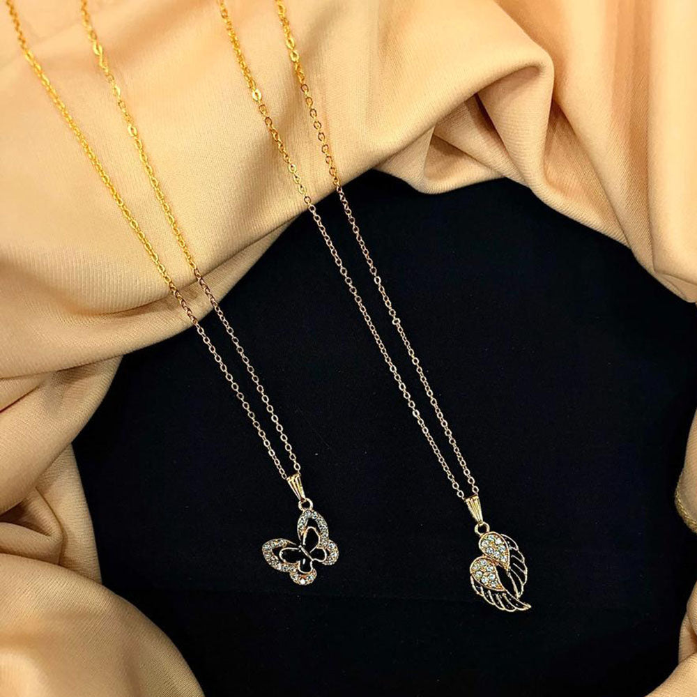 VM Imitation Austrian Stone Delicate Butterfly Design Pendant