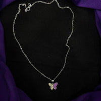 VM Imitation Austrian Stone Delicate Butterfly Design Pendant