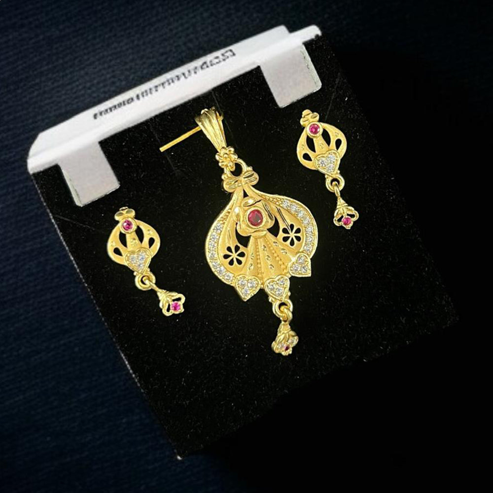 VM Imitation Premium Sparkling Austrian Stone Pendant Set
