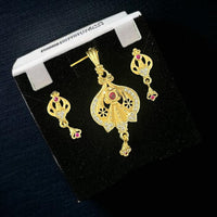 VM Imitation Premium Sparkling Austrian Stone Pendant Set