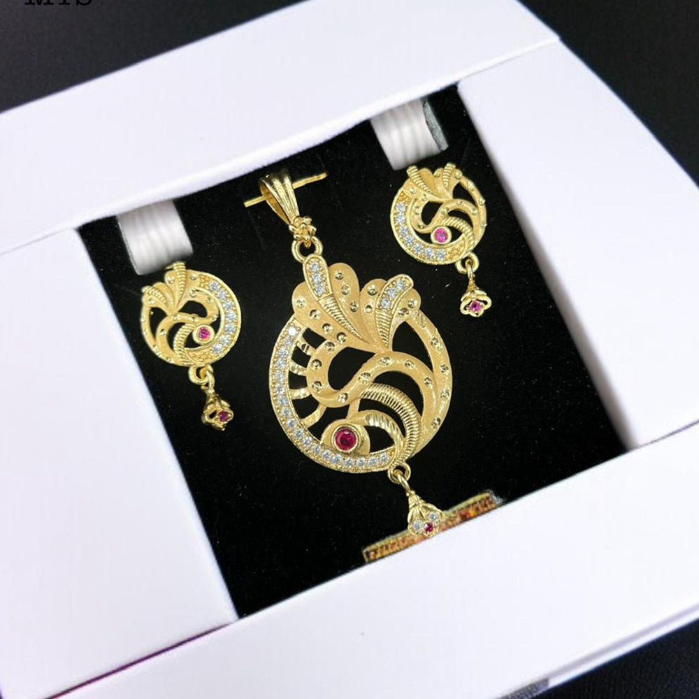 VM Imitation Premium Sparkling Austrian Stone Pendant Set