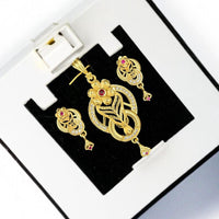 VM Imitation Premium Sparkling Austrian Stone Pendant Set