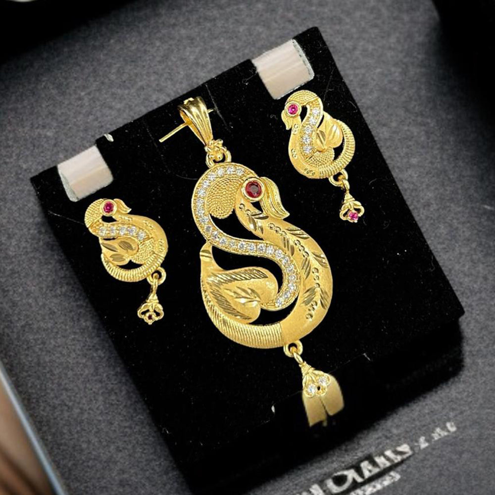 VM Imitation Premium Sparkling Austrian Stone Pendant Set