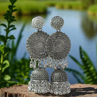 VM Imitation Radiance Dazzling Rhodium Plated Earrings To Slay Every Look