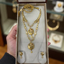 VM Imitation Dual Set Austrian Stone Necklaces for Stylish Looks