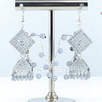 VM Antique Royal Antique Austrian Stone And Beads Jhumki Earrings