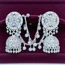 VM Antique Royal Antique Austrian Stone And Beads Jhumki Earrings