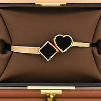 VM Imitation Designer Heart-Shaped Openable Bracelet