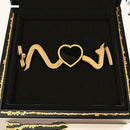 VM Imitation Designer Heart-Shaped Openable Bracelet