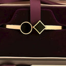 VM Imitation Designer Round-Shaped Openable Bracelet