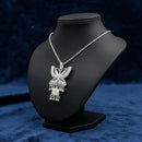 VM Imitation Classic Oxidised Plated Butterfly Austrian Pendant