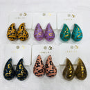 VM Imitation Color Pop Glossy Drop Stud Earrings