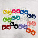 VM Imitation Trendy Matte Heart Shape Fashion Studs