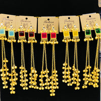 VM Imitation Look Kashmiri Pota Stone Kashmiri Ghungroo Dangler Earrings