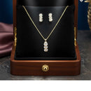 VM Imitation Premium Sparkling Crystal Stone Pendant Set