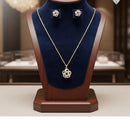 VM Imitation Premium Sparkling Crystal Stone Pendant Set