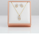 VM Imitation Premium Sparkling Crystal Stone Pendant Set