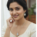 VM Imitation Premium Sparkling Monalisa Stone Pendant Set  (Pack of 12)