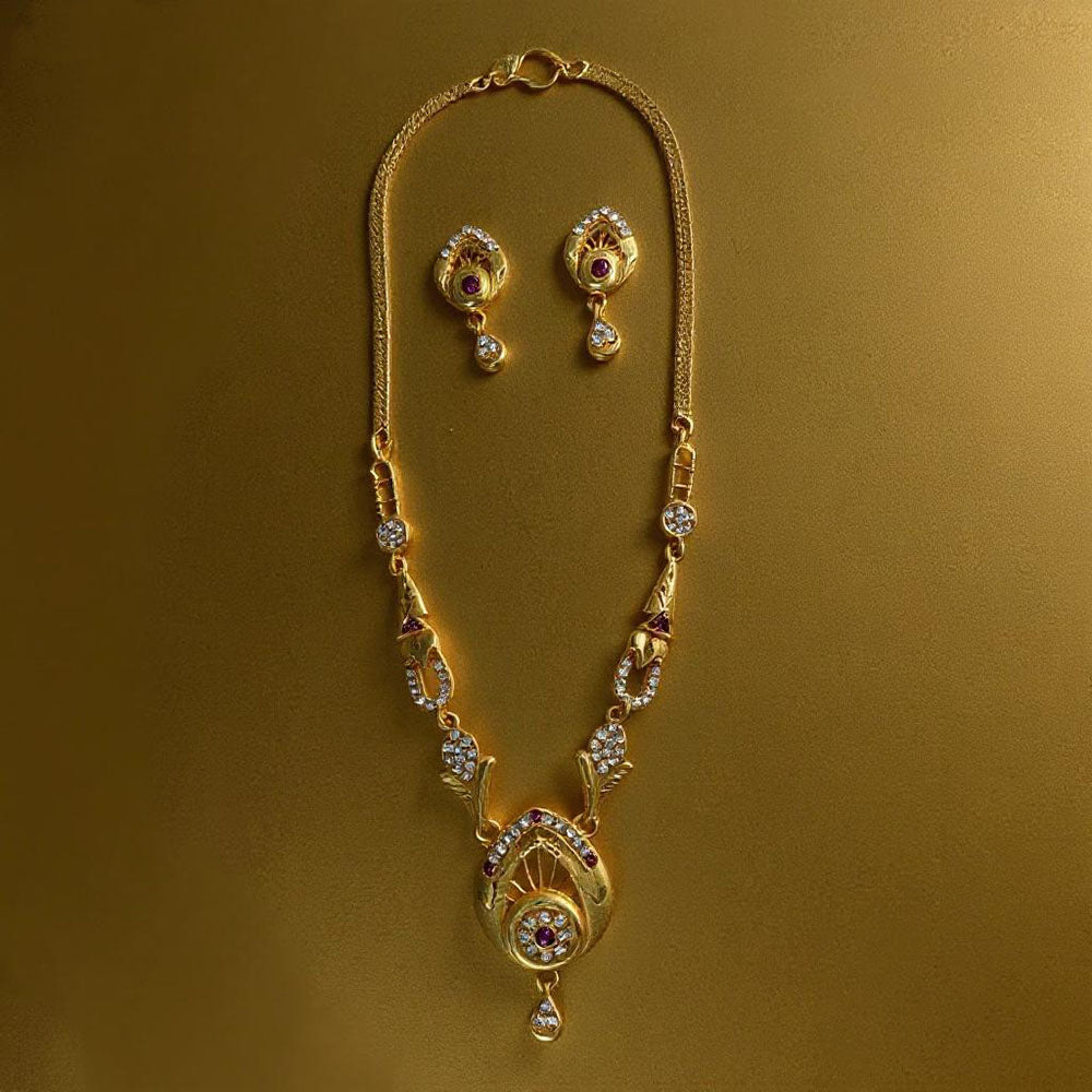 VM Imitation Royal Austrian Stone Necklace Set (Pack of 12)