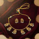 VM Imitation Fancy Austrian Stone And Pearl Statement Necklace Set