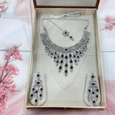 VM Imitation American Diamond Long Necklace Set