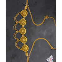VM Imitation Royal Antique Gold Plated Necklace Set