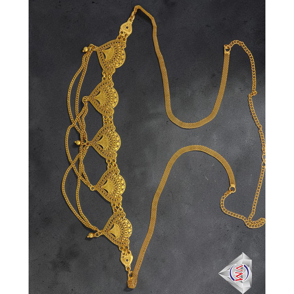 VM Imitation Royal Antique Gold Plated Necklace Set