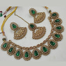 NAFJ Gold Plated Crystal Stone Necklace Set