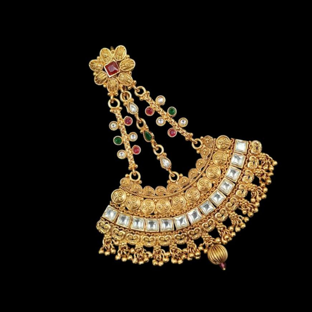 NAFJ Copper Gold Plated Pota Stone Pasa