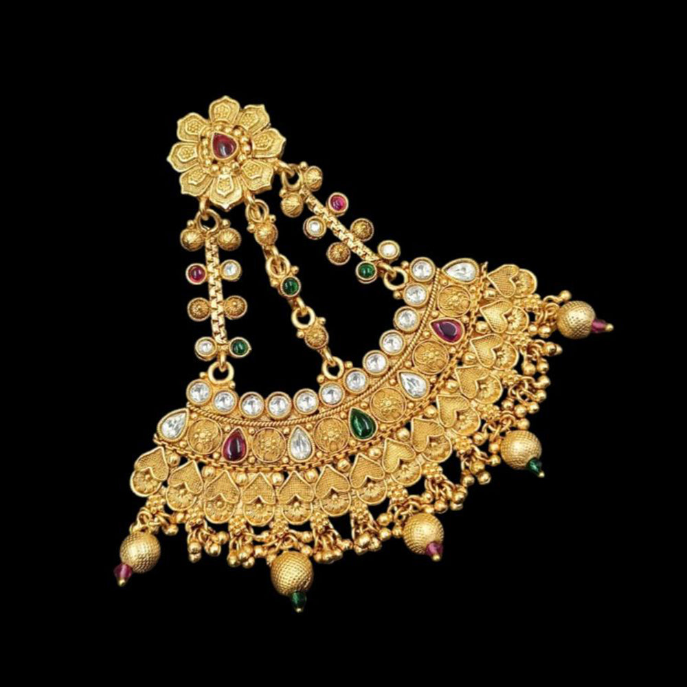 NAFJ Copper Gold Plated Pota Stone Pasa