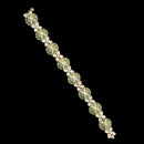 NAFJ Gold Plated Polki Kundan Stone Bracelet