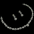 NAFJ Elegant Silver Plated Austrian Stones Necklace Set