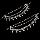NAFJ Designer Silver Finish Austrian Stones And Beads Kanchain