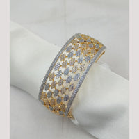 NAFJ 2-Tone Plated Austrian Stone Openable Bracelet