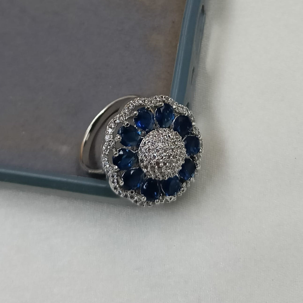 NAFJ  Elegant American Diamond Ring Perfect for Weddings & Parties