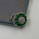 NAFJ  Elegant American Diamond Ring Perfect for Weddings & Parties
