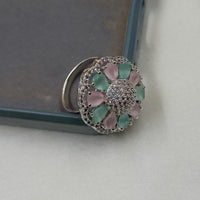 NAFJ  Elegant American Diamond Ring Perfect for Weddings & Parties