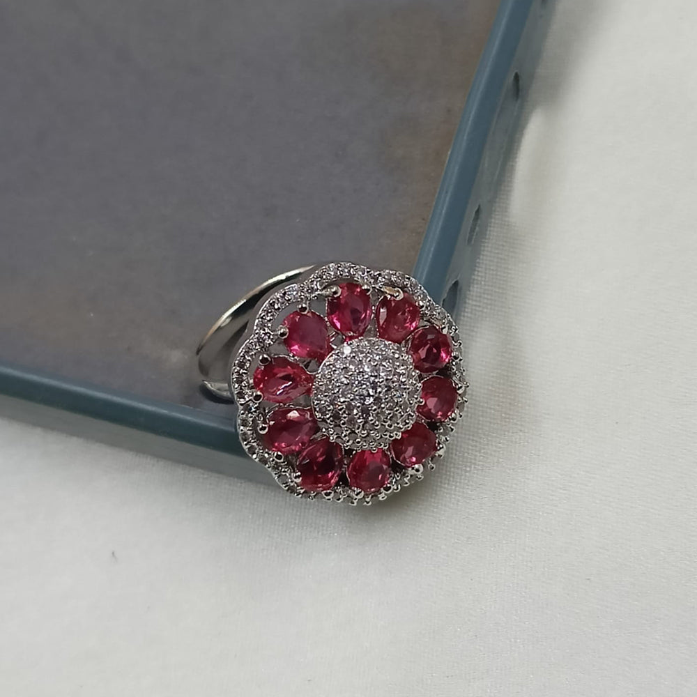 NAFJ  Elegant American Diamond Ring Perfect for Weddings & Parties