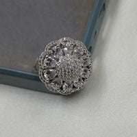 NAFJ  Elegant American Diamond Ring Perfect for Weddings & Parties