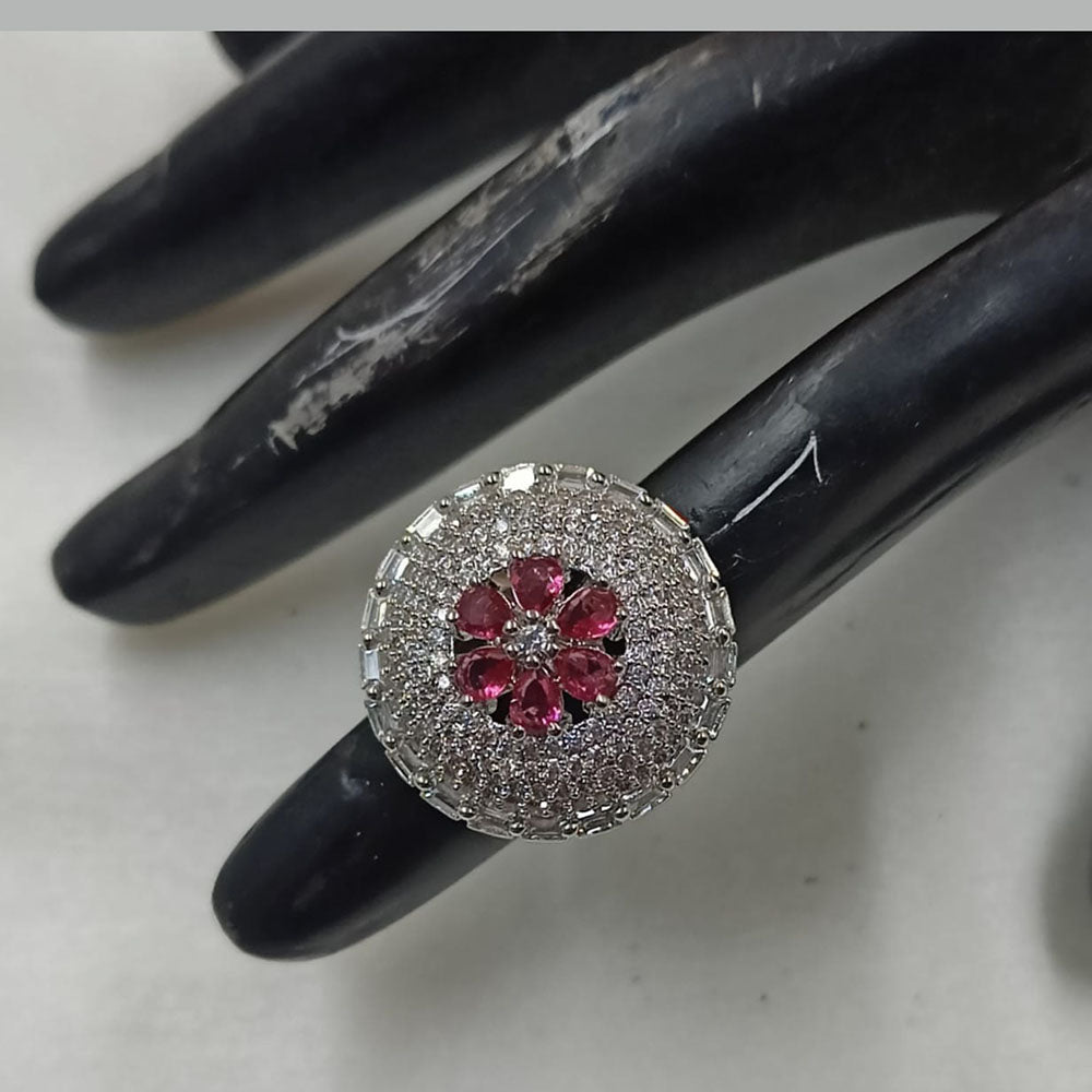 NAFJ Luxury American Daimonds Ring Ideal for Bridal & Festive Occasions