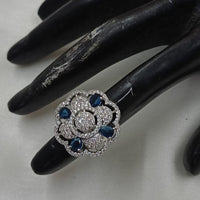 NAFJ Luxury American Daimonds Ring Ideal for Bridal & Festive Occasions