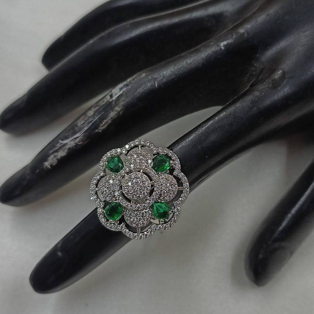 NAFJ Luxury American Daimonds Ring Ideal for Bridal & Festive Occasions