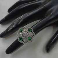 NAFJ Luxury American Daimonds Ring Ideal for Bridal & Festive Occasions